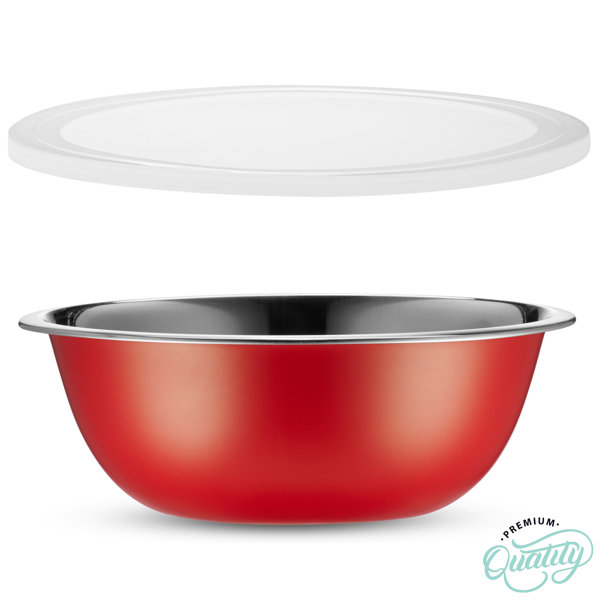 Whysko Stainless Steel 5 Piece Nested Mixing Bowl Set & Reviews Wayfair